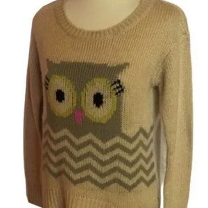 Soft adorable owl cozy warm kitschy sweater